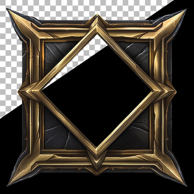 Ancient medieval avatar frame isolated