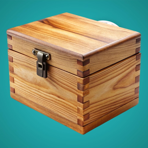 PSD ancient treasure chest with realistic design