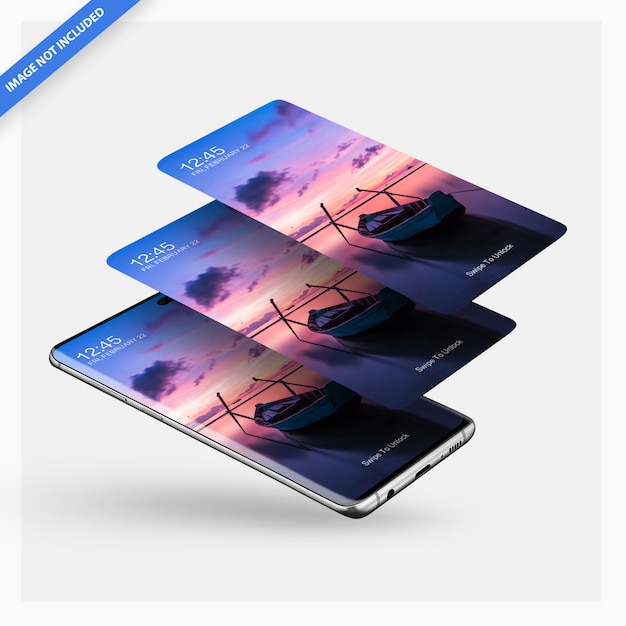 PSD smartphone android mockup