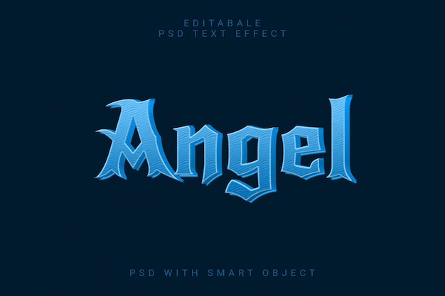 PSD angel editable text effect