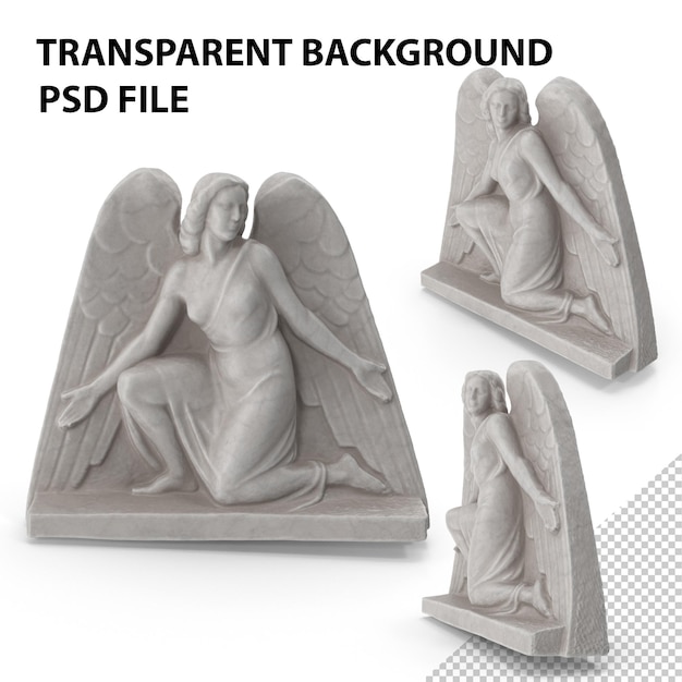 PSD angel sculpture png