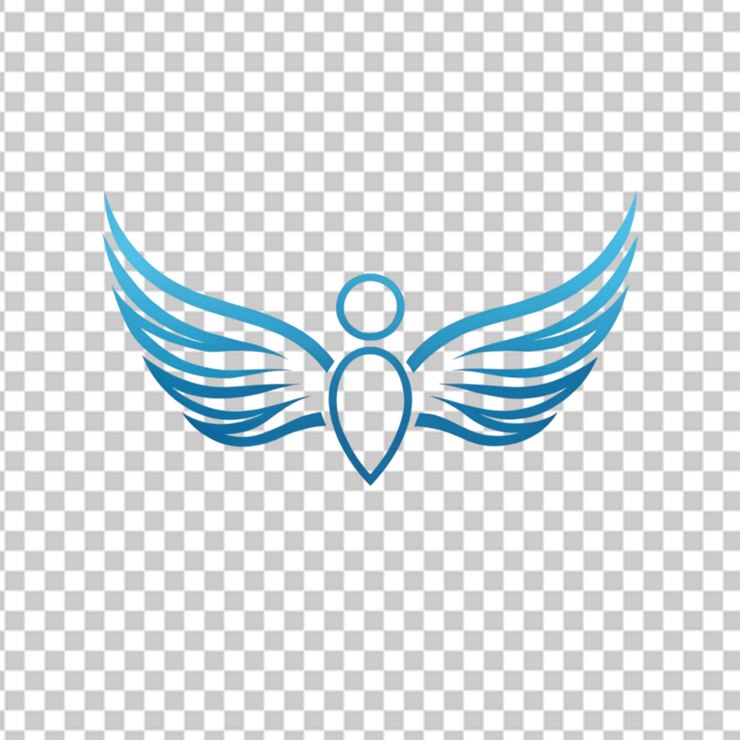 PSD 엔젤 즈 로고 디자인 콘셉트