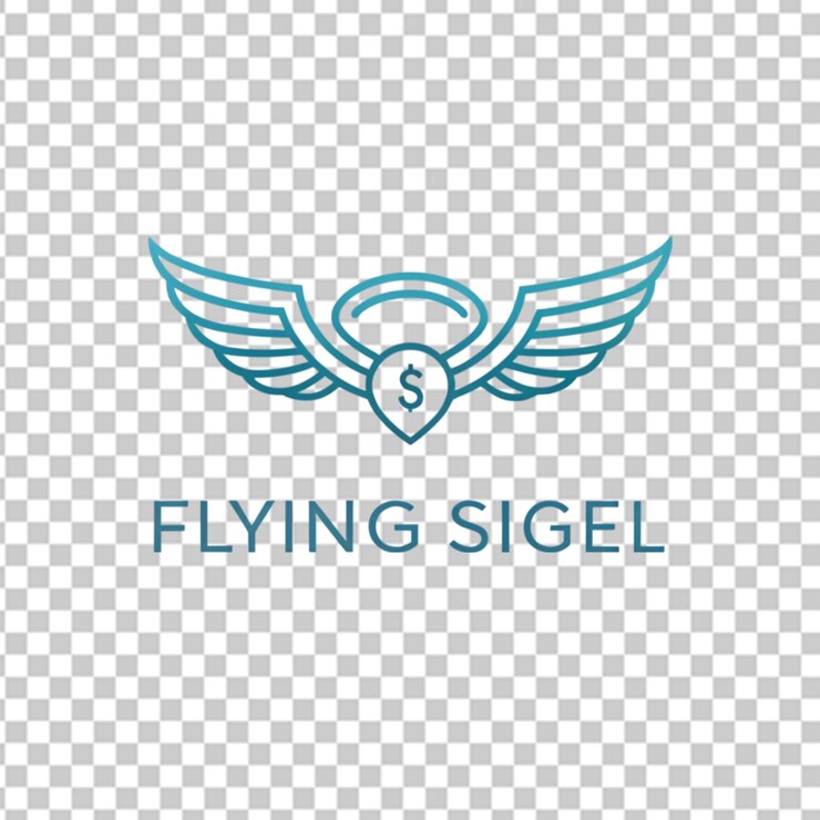 PSD 엔젤 즈 로고 디자인 콘셉트