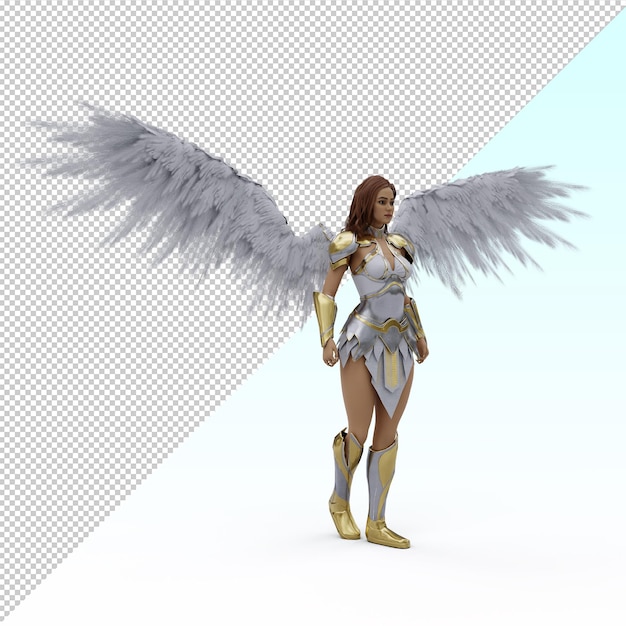 PSD angelic female warrior