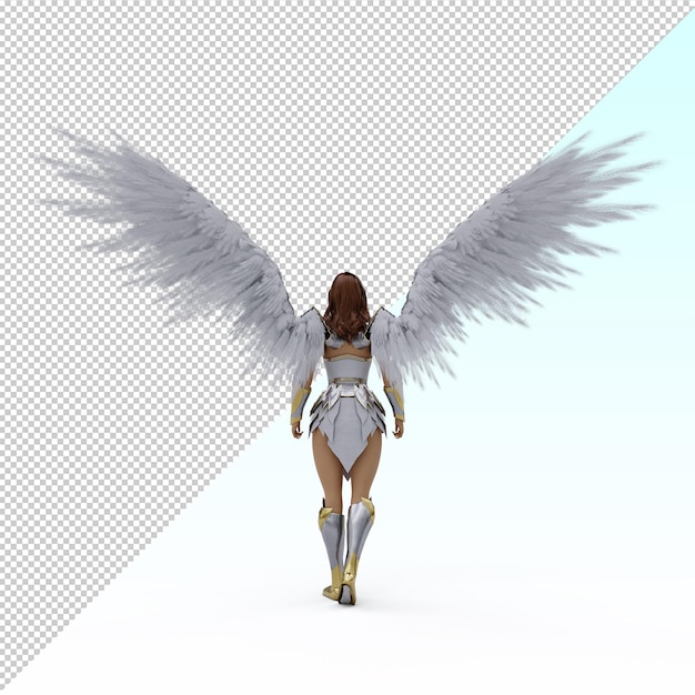 PSD angelic female warrior