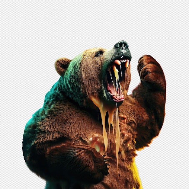 PSD angry bear