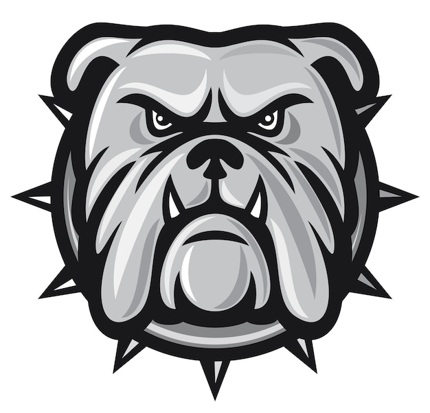 PSD angry bulldog head