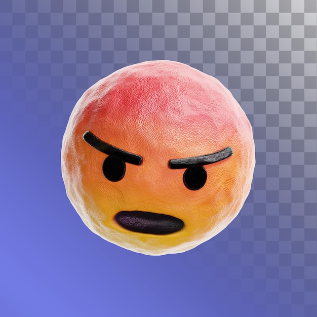 Angry Emoji 3D illustration