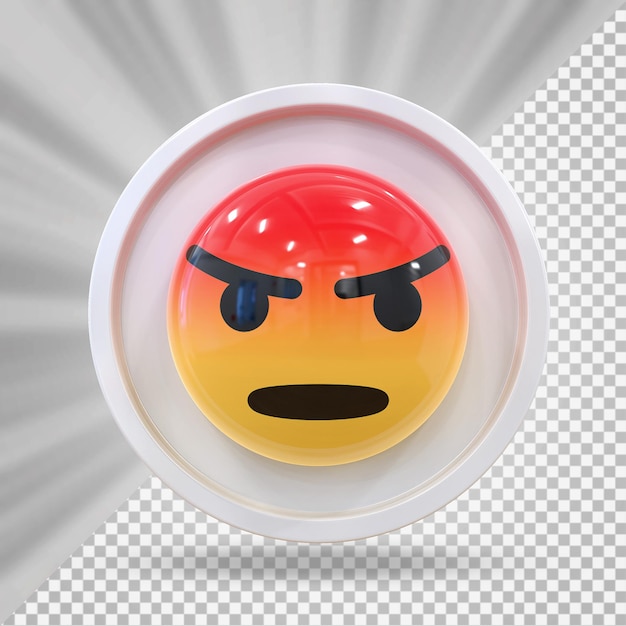 PSD icona emoji arrabbiata