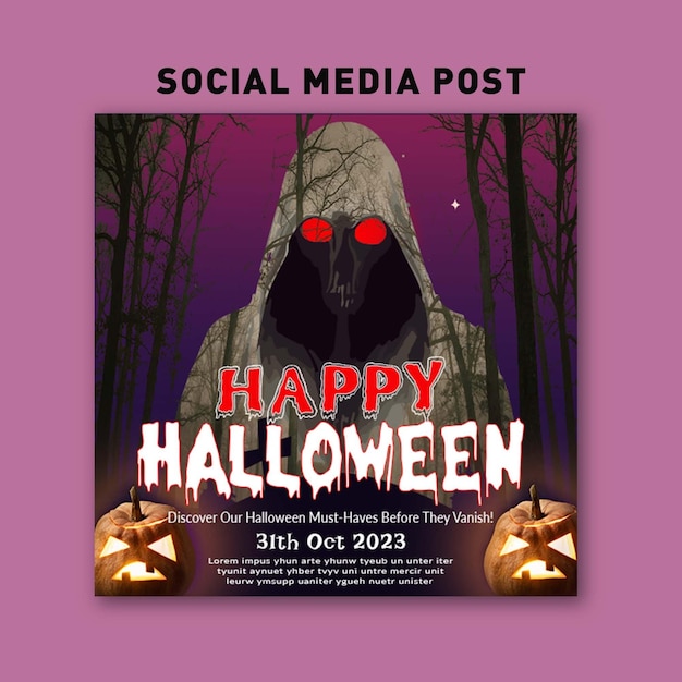 PSD angstaanjagend leuke halloween celebration psd speciale editie