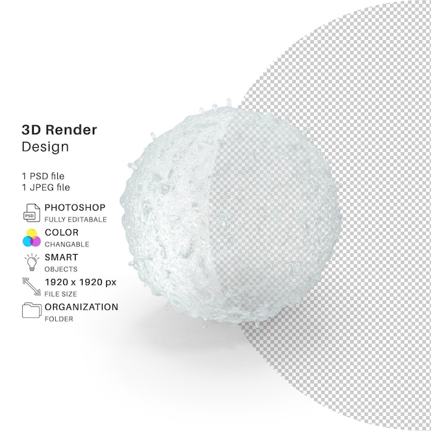 animal cell structure 3d modeling psd file realistic animal cell