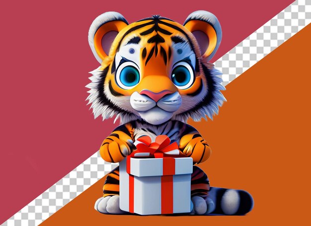 PSD animal holding gift