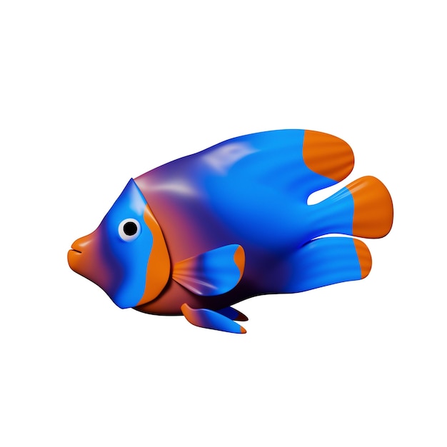 PSD animals amp ocean 3d illustration (illustrazione in 3d degli animali e dell'oceano)