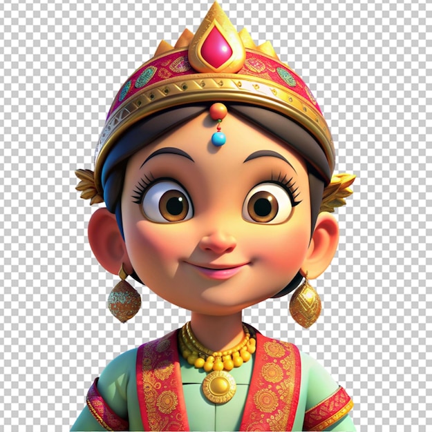 PSD animated cultural character