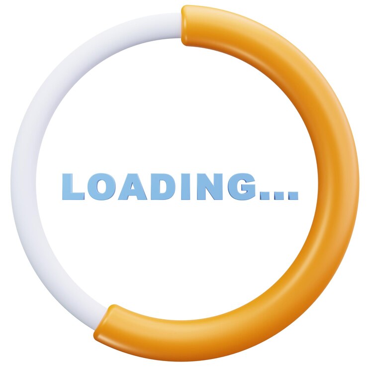 PSD animated loading circle indicating progress