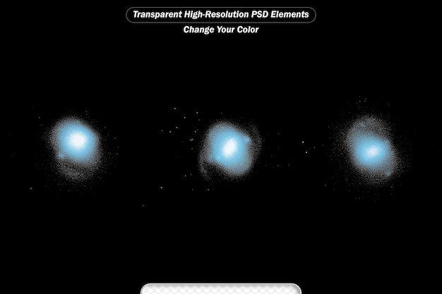 PSD animation of magic fireball transparent