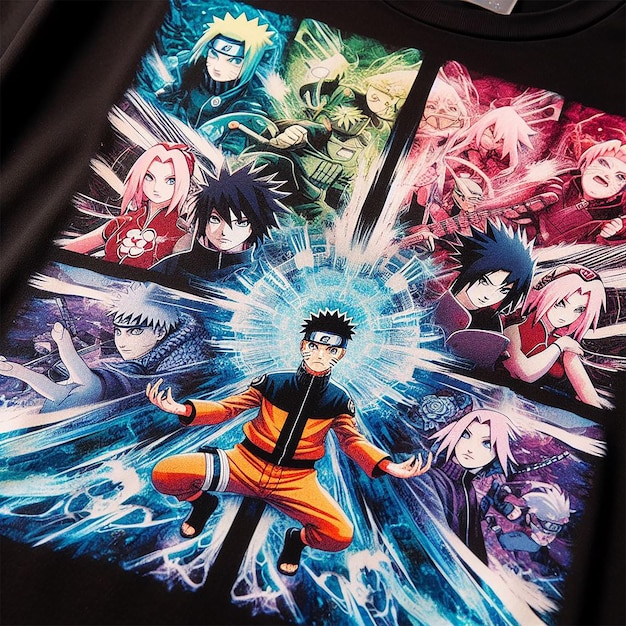 PSD anime t shirt design