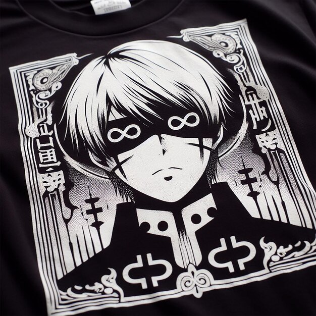 PSD anime t shirt design