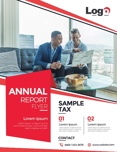 Annual report cover template