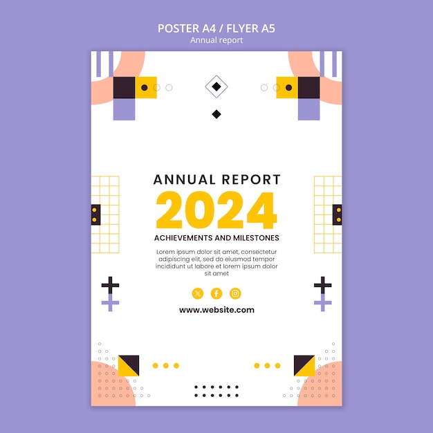 PSD annual report template design