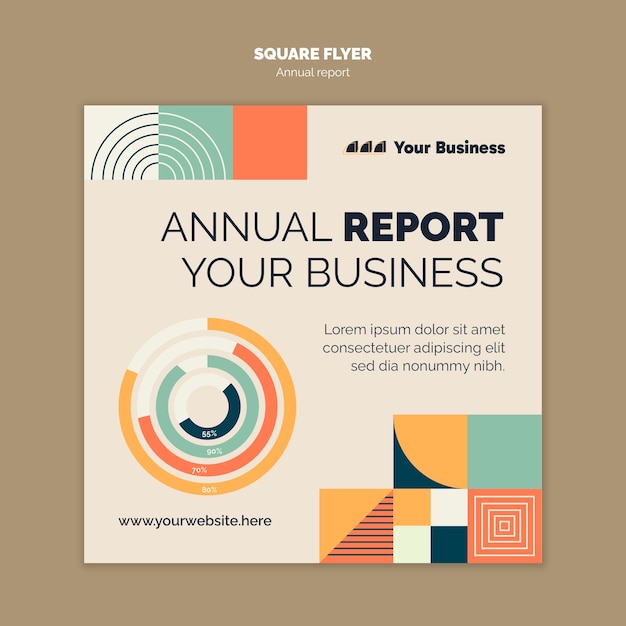 PSD annual report template design
