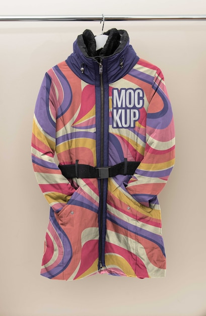 Anorak fashion mockup design