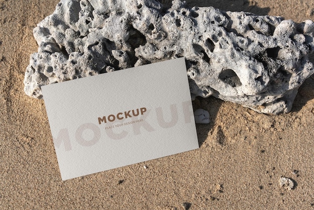 Ansichtkaart 5x7 tropische mockup