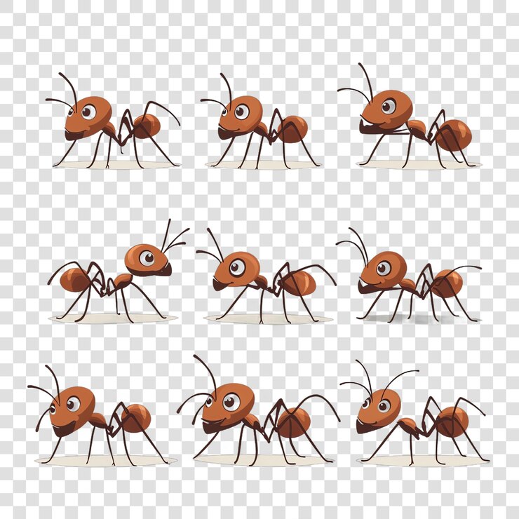 PSD ant isolated on a transparent background