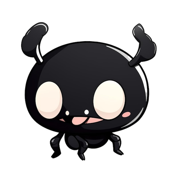 PSD ant rugzak kawaii sticker png doorzichtig bestand