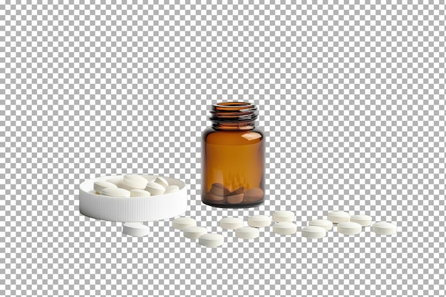 透明 な 背景 に 隔離 さ れ た 胃 炎 の ため の 抗酸 薬 タブレット