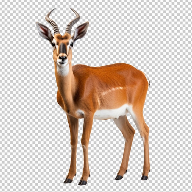 Antelope isolated on transparent background