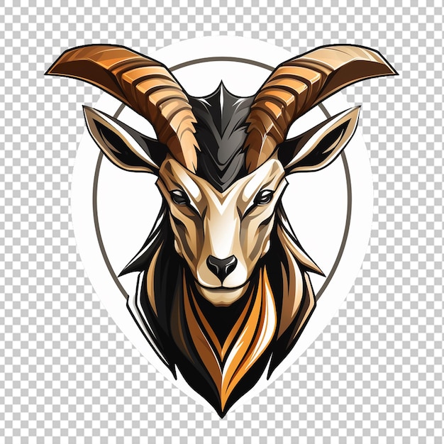 PSD logo della mascotte dell'antilope