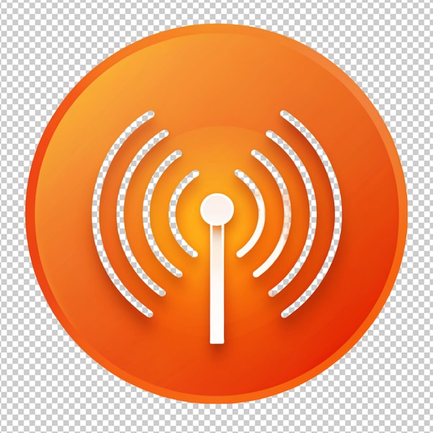 PSD antena icon on transparent background