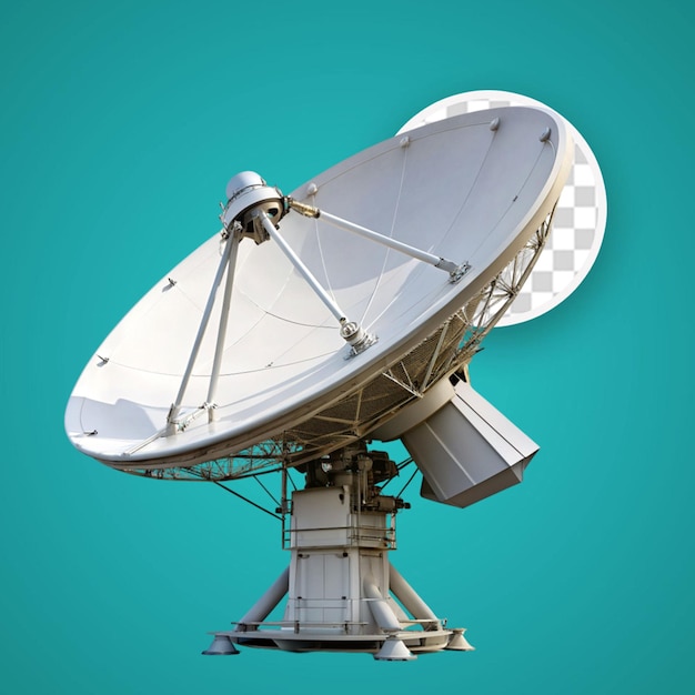 PSD antena radiowa izolowana na przezroczystym tle ilustracja renderingu 3d