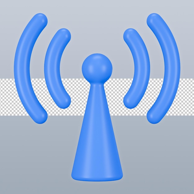 PSD antenna 3d icon