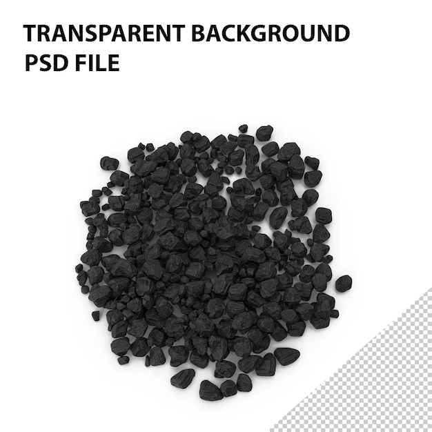 PSD anthracite coal heap png