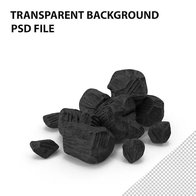 PSD anthracite coal heap png