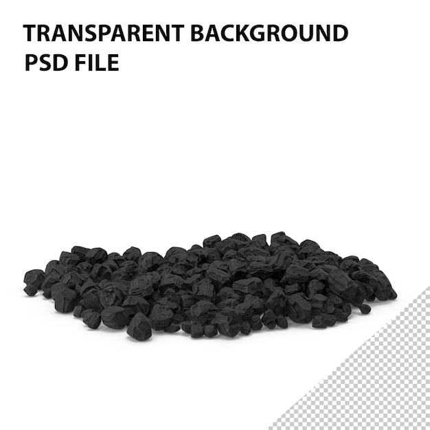 PSD anthracite coal heap png