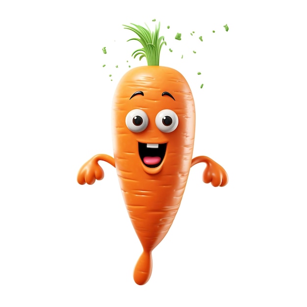 PSD an anthropomorphic character in the form of a carrot