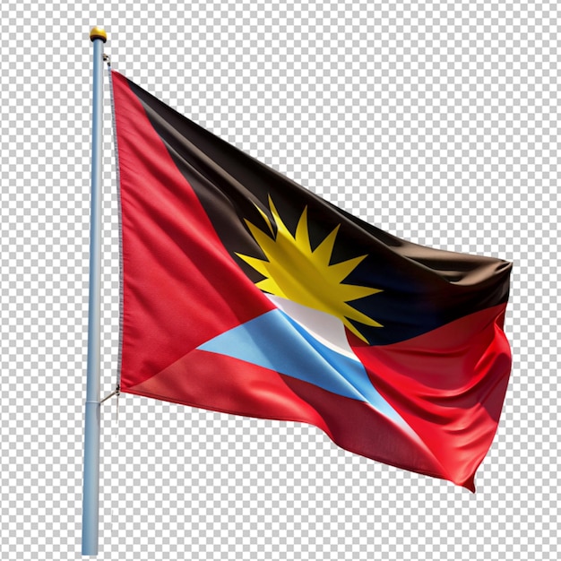 Antigua flag on transparent background