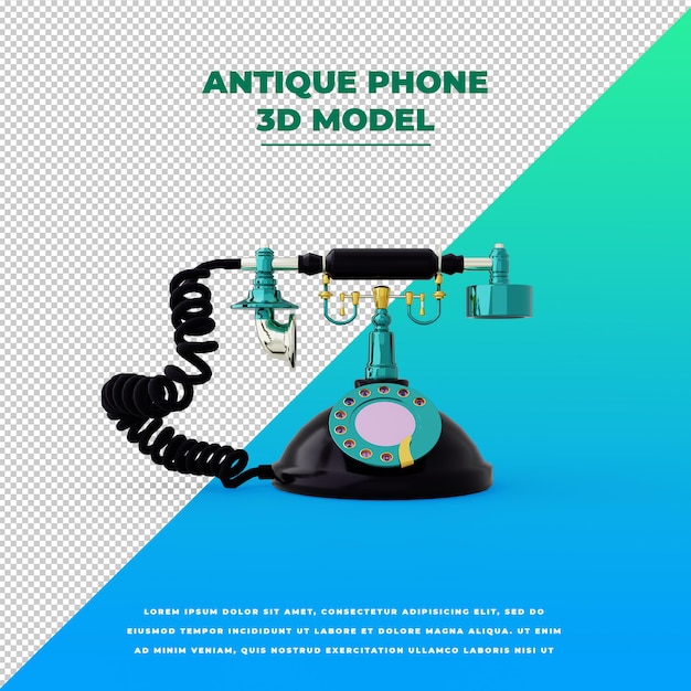 Antique Candlestick Retro style vintage 90s Telephone