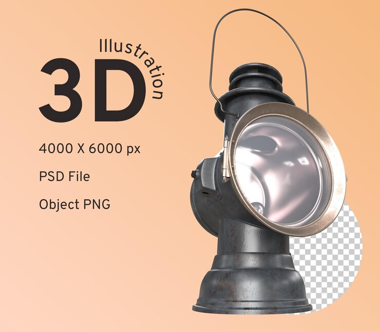 PSD antique kerosene driving lamp
