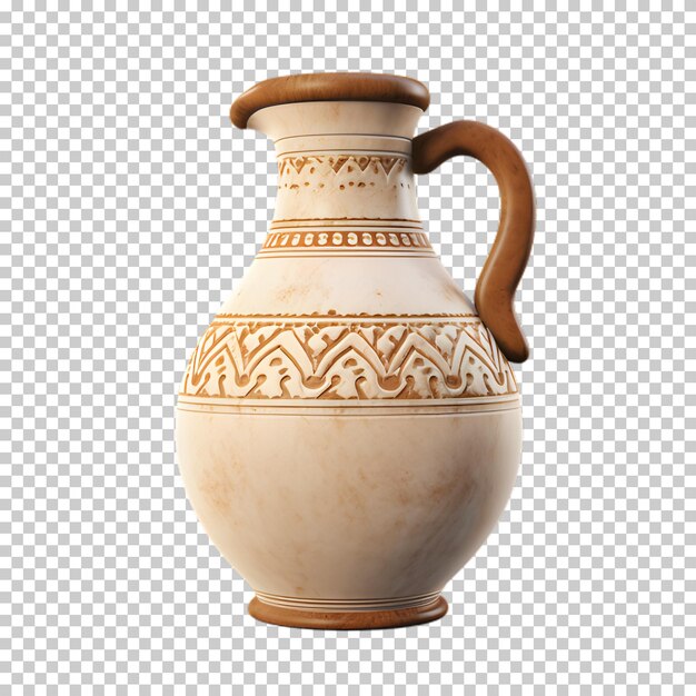 PSD antique porcelain vase isolated on transparent background