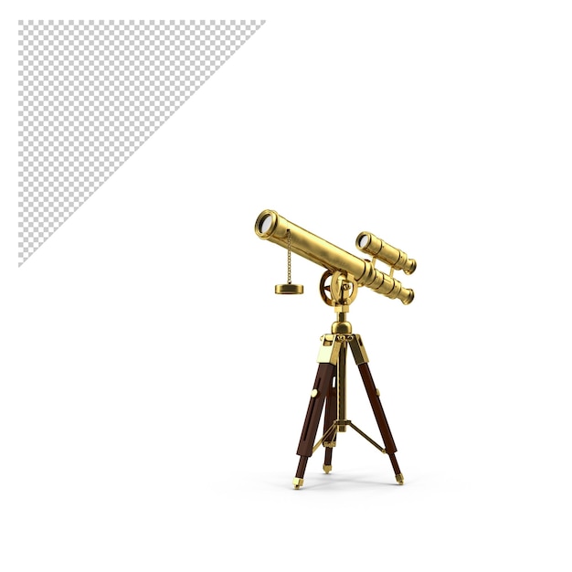 PSD antique telescope png