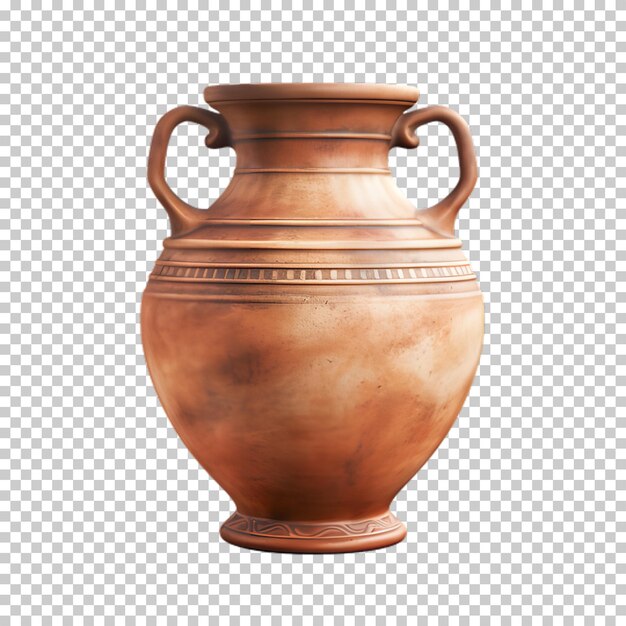 PSD antique vase isolated on transparent background