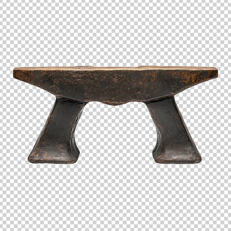 PSD anvil isolated on transparent background