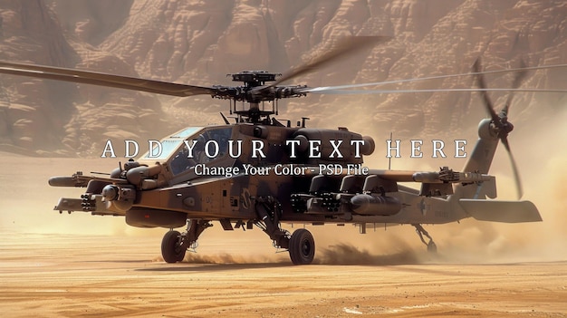 PSD apache helicopter