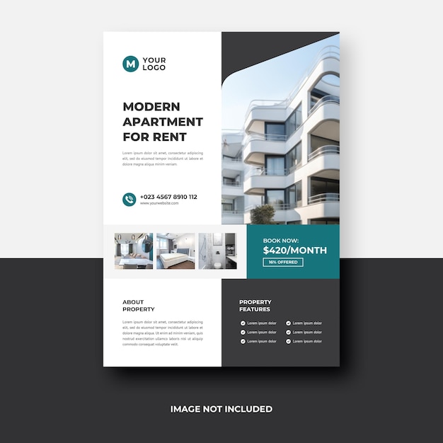 apartment flyer template design
