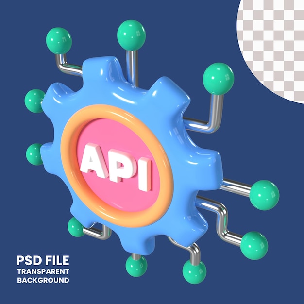 Api Ikony Ilustracji 3d