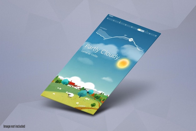 App mockup isometric scenes